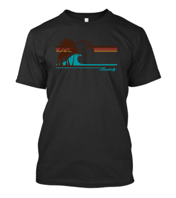 Star Wars Scarif Beach Scene With AT-AT And Death Star T-Shirt