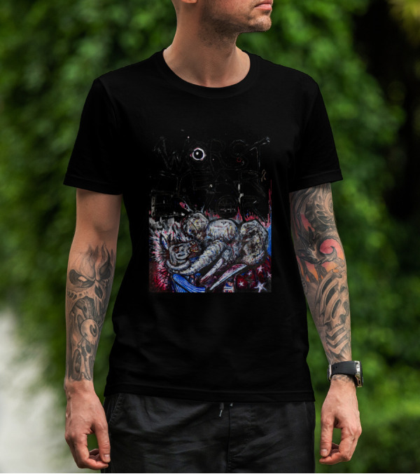 Worst Year Ever Worst Year Ever Elephant With Stars Political Cartoon T-Shirt