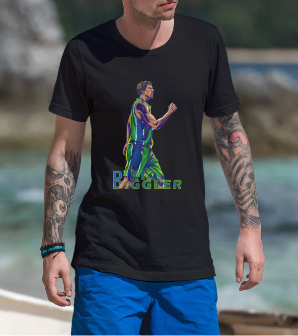 Dirk Diggler Dallas Mavs Texas Dirk Nowitzki T-Shirt