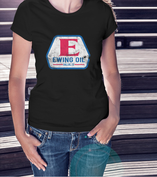 Ewing Oil Dallas TX Retro T-Shirt