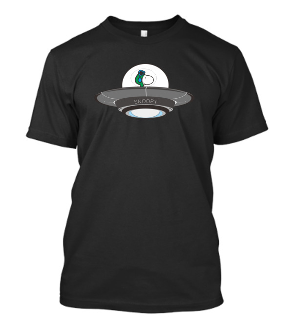 Snoopy In UFO Astronaut Adventure T-Shirt