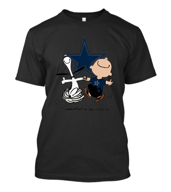 Charlie Brown Snoopy Dallas Cowboys Dancing Star T-Shirt