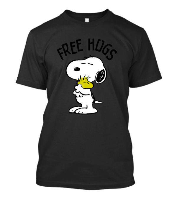 Free Hugs Snoopy Woodstock Hugging T-Shirt