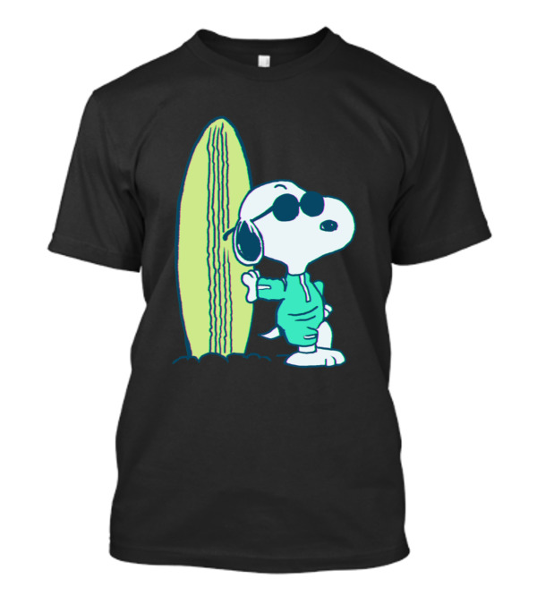 Snoopy Joe Cool Surfboard Relaxed Vibe T-Shirt