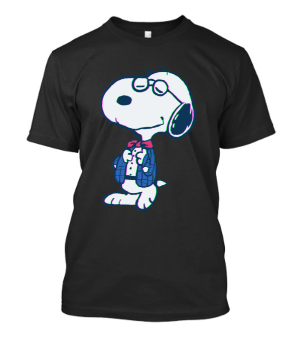 Snoopy Joe Preppy Peanuts Character In Glasses And Bow Tie T-Shirt
