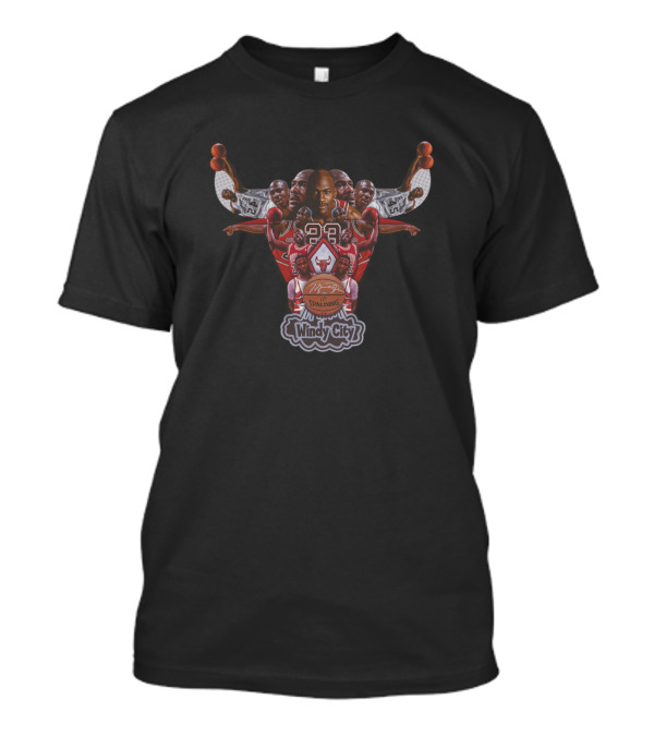Michael Jordan Chicago Bulls Spalding Windy City 23 T-Shirt