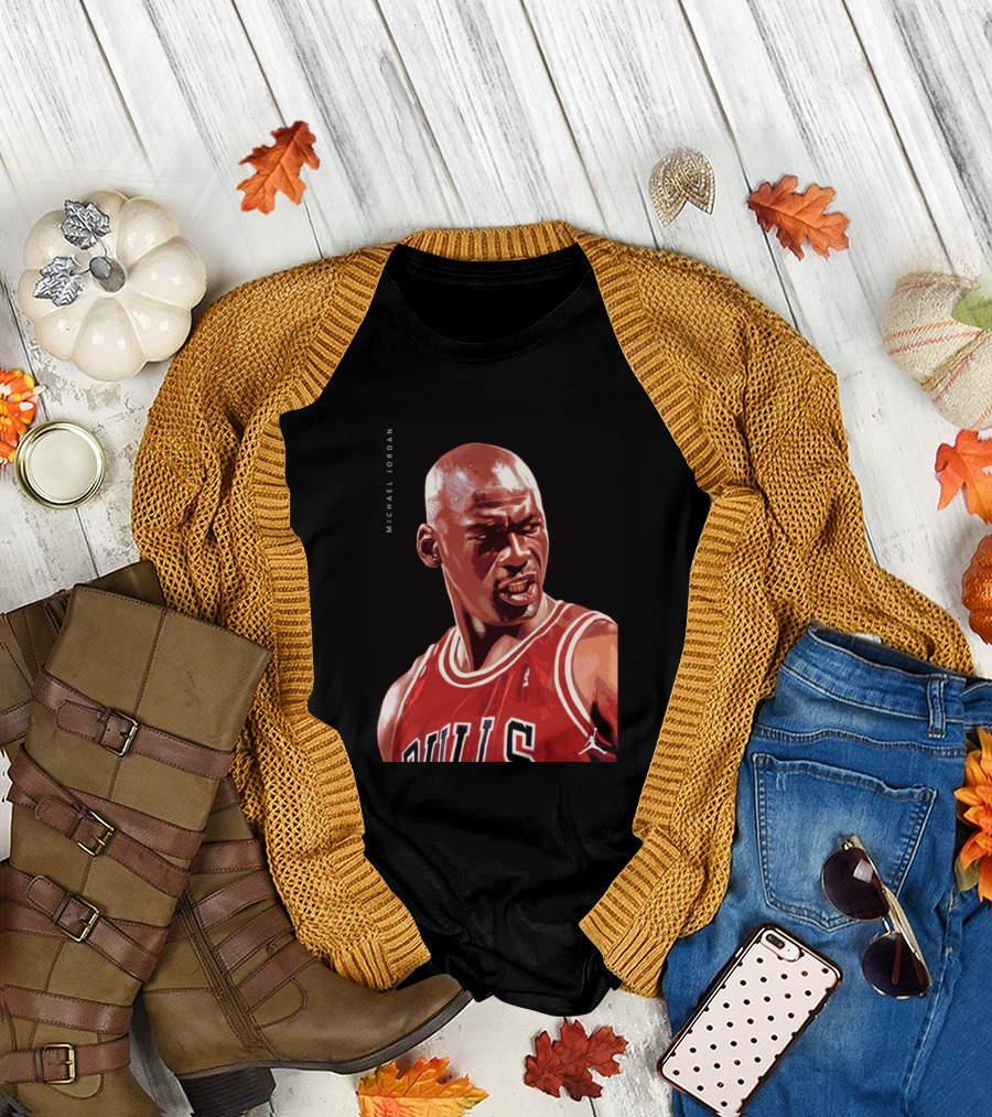 Michael Jordan Bulls Iconic Expression T-Shirt