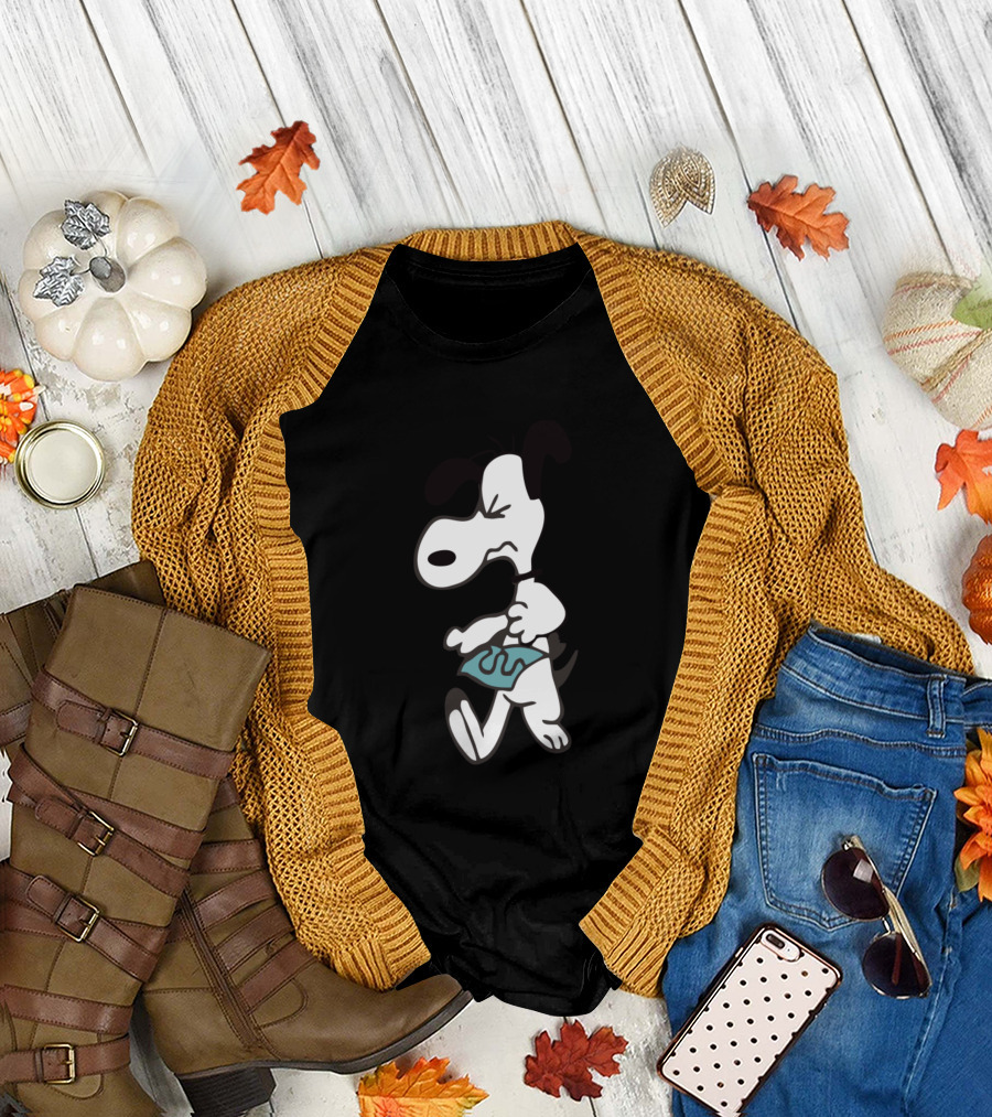 Snoopy Walking with Music Notes T-Shirt