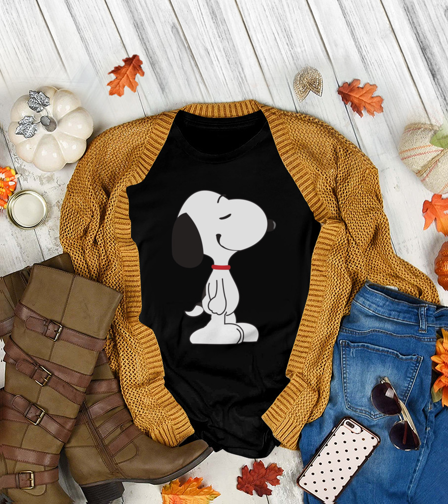 When Snoopy Thinks Snoopy Peanuts Calm Pose T-Shirt