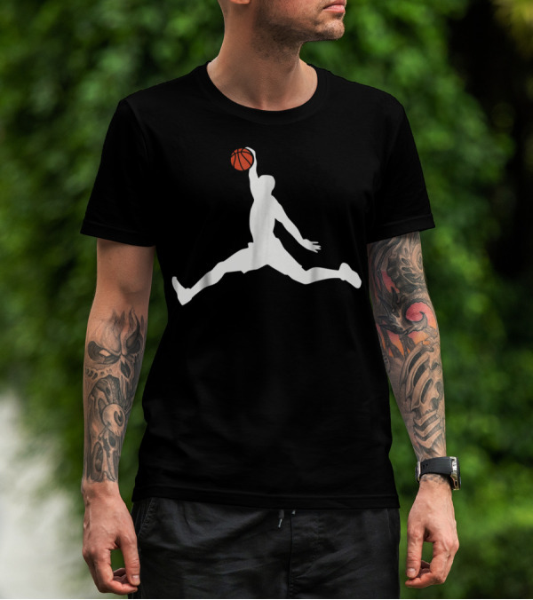 Basketball Player Jump Man Dunk T-Shirt