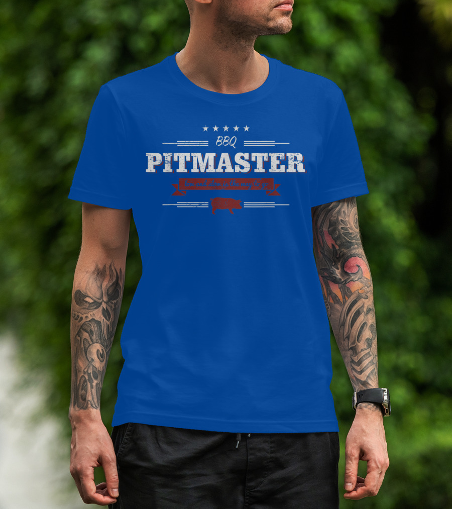 BBQ Pitmaster Low And Slow Is The Way To Go Pig T-Shirt