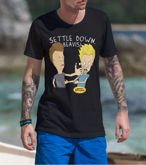Settle Down Beavis Beavis And Butthead T-Shirt