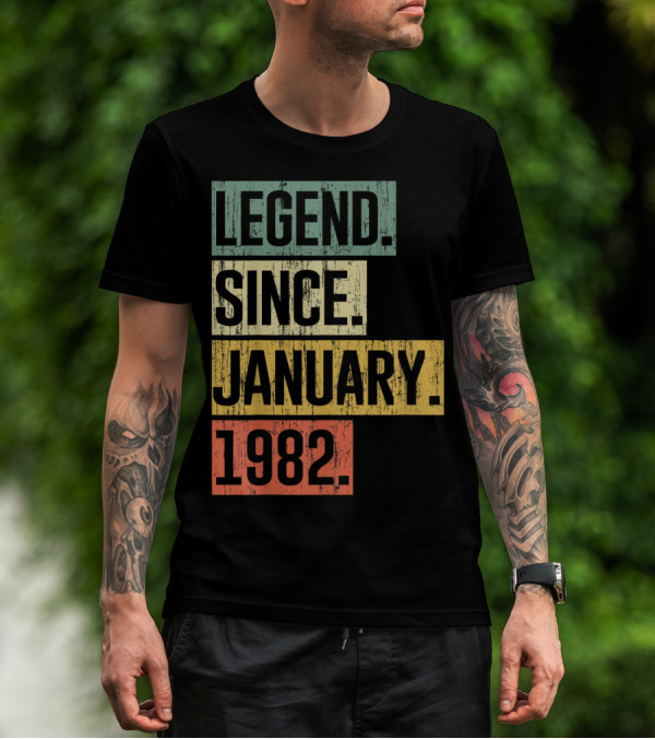 Legend Since January 1982 T-Shirt