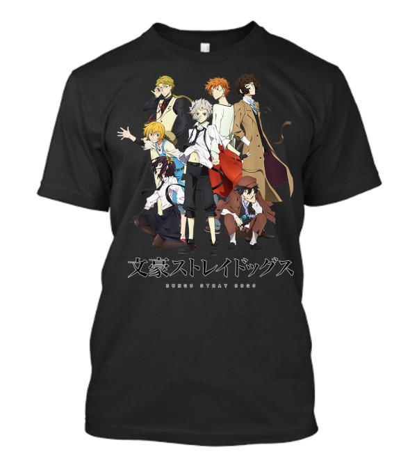 Bungo Stray Dogs Classic Anime Characters Ensemble T-Shirt