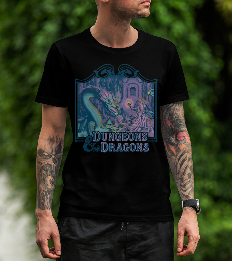 Dungeons Dragons Classic Basic Rule Fantasy Creature Encounter T-Shirt