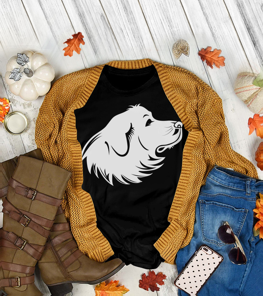 Great Pyrenees Majestic Canine Profile T-Shirt