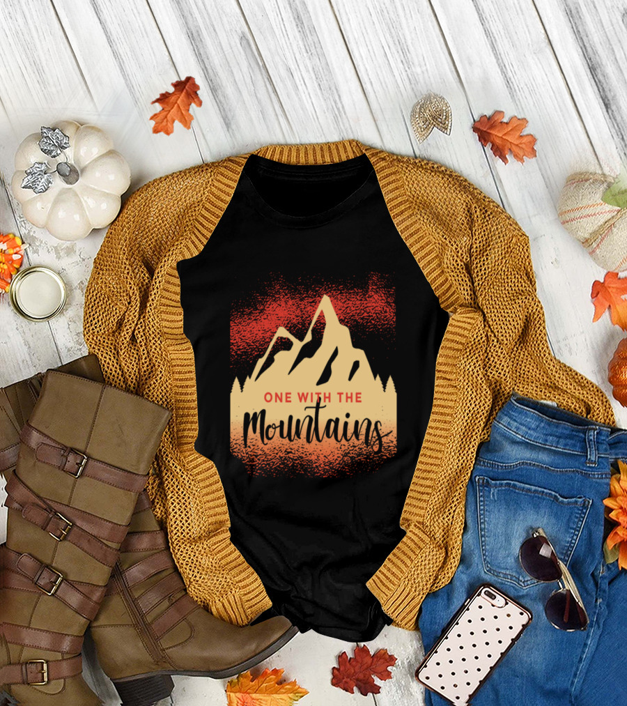 One with the Mountains Radiant Sunset T-Shirt