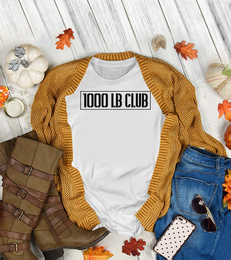 1000 Lb Club Powerlifting Training Achievement T-Shirt