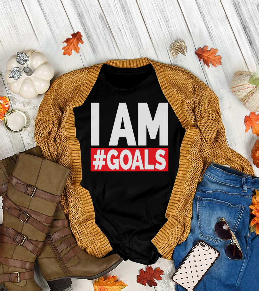 I AM #GOALS Motivational Men and Women Premium T-Shirt