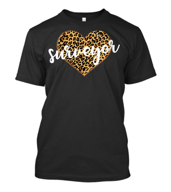 Surveyor Leopard Print Heart T-Shirt