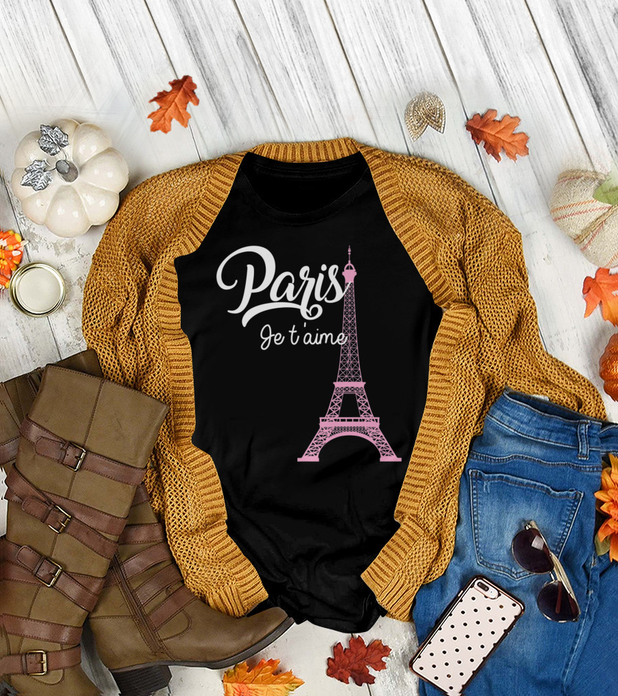 Paris Je t'aime Eiffel Tower I Love Paris Proud French T-Shirt
