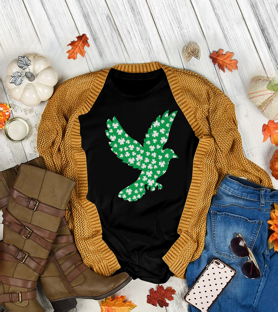 Pigeon Shamrock St Patrick Day Pet Lovers T-Shirt