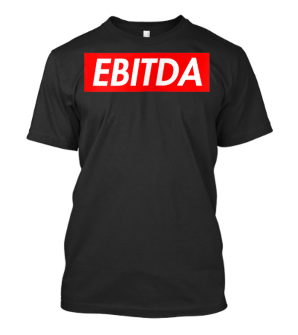 EBITDA Red Box Text Bold Financial T-Shirt