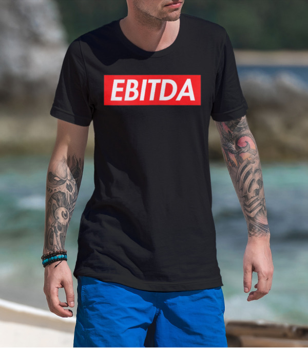 EBITDA Red Box Text Bold Financial T-Shirt