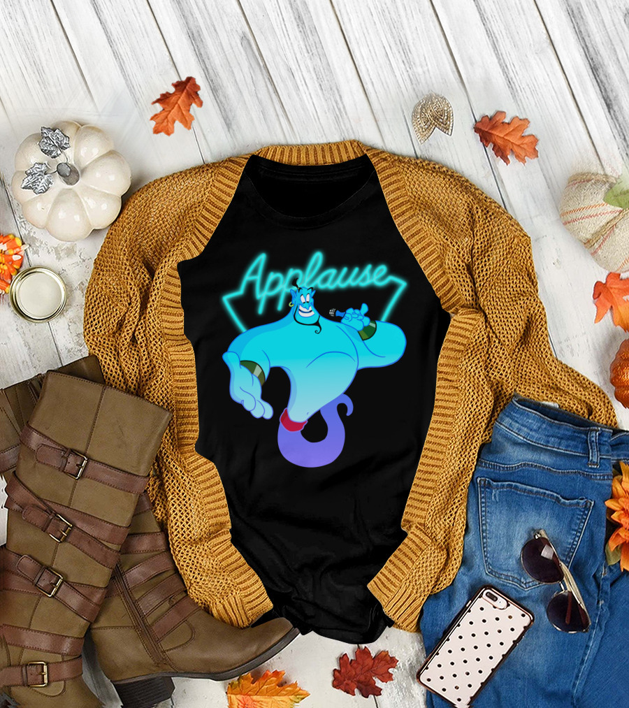 Disney Aladdin Genie Applause Neon Light T-Shirt