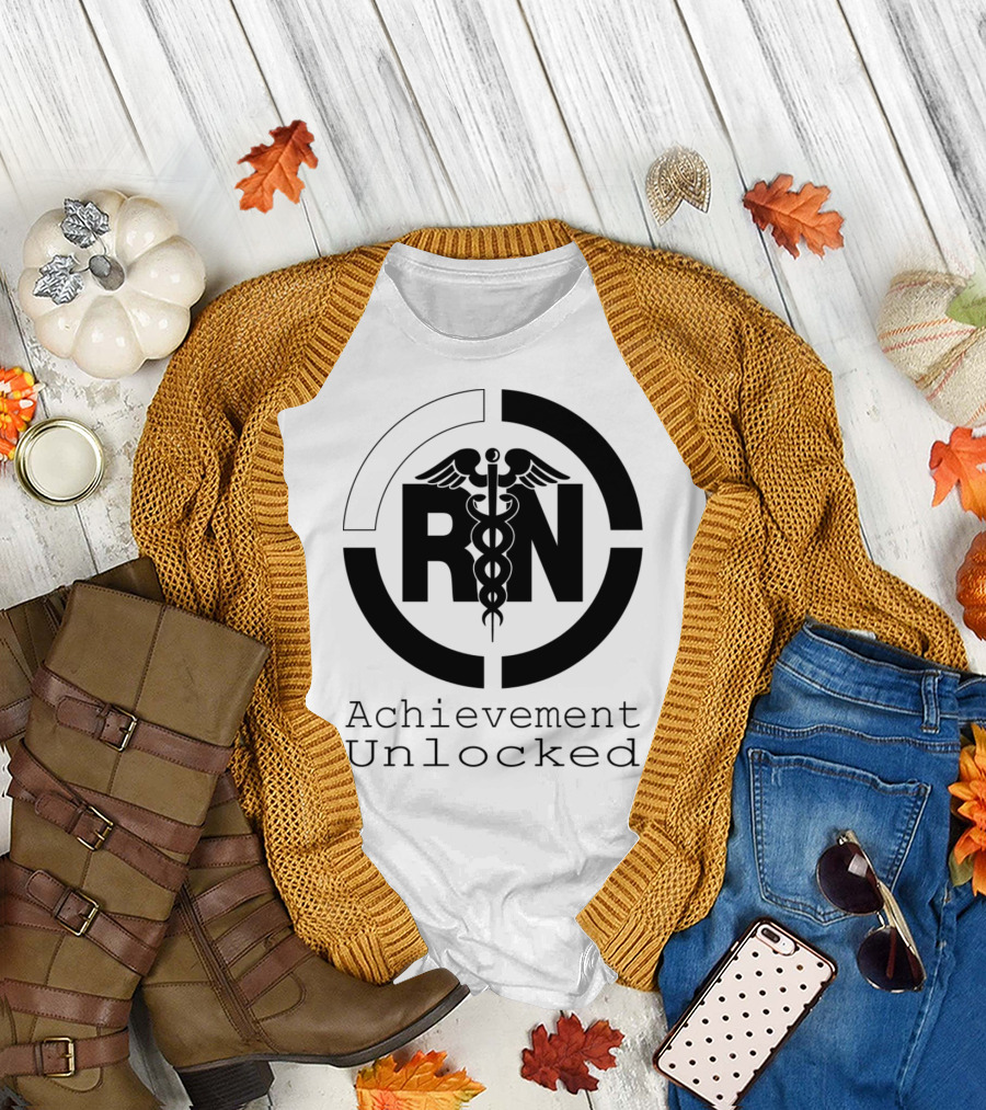 RN Caduceus Achievement Unlocked T-Shirt