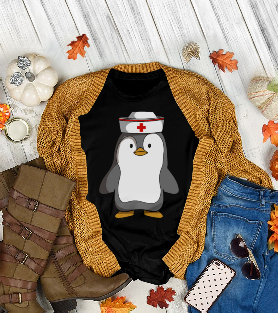International Nurse Day Cute Penguin T-Shirt