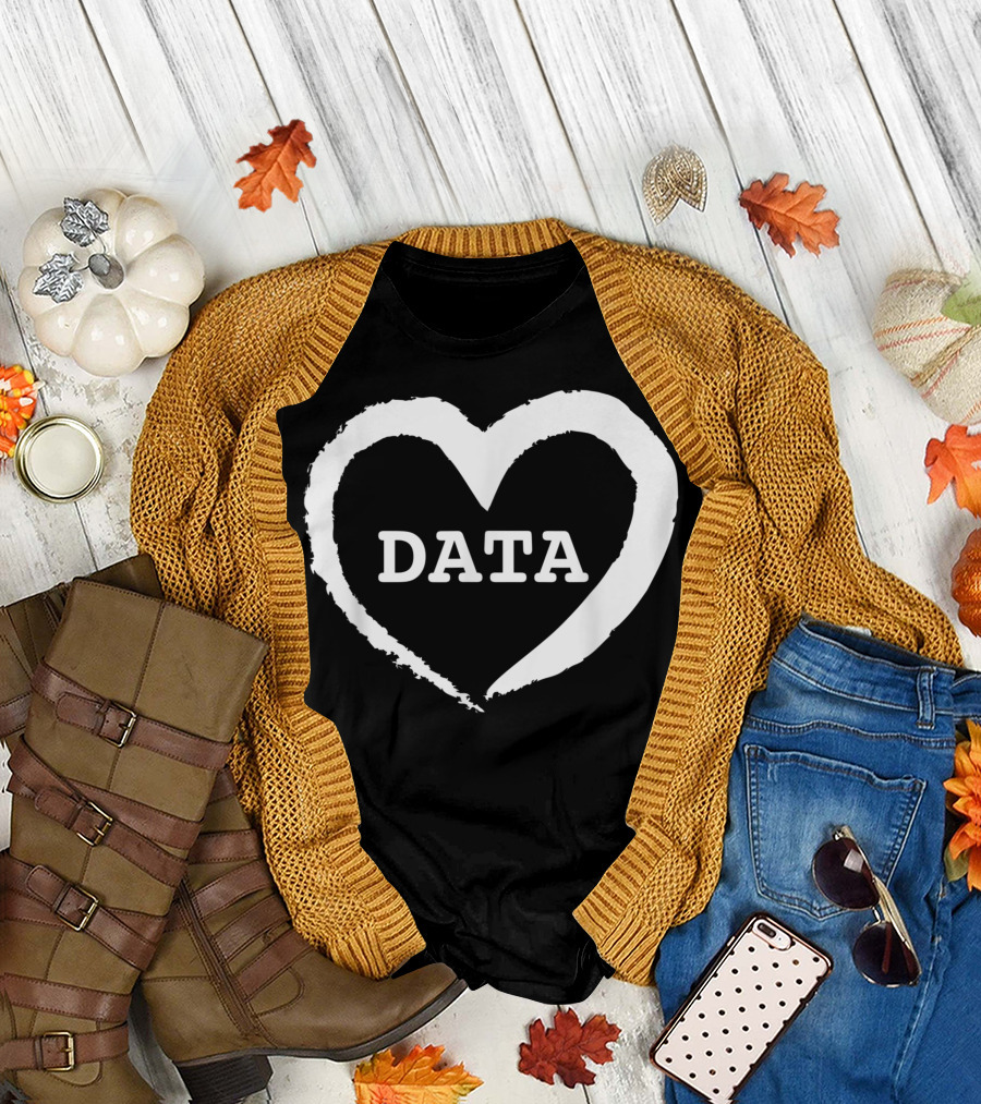 Data Heart - Behavior Analysis For BCBA BCaBA RBT ABA Therapy Enthusiasts T-Shirt