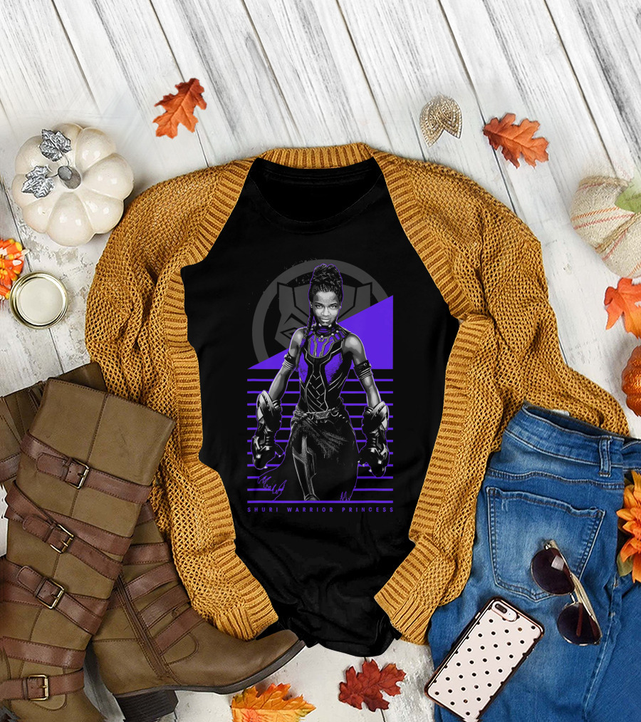 Marvel Black Panther Shuri Warrior Princess Vibranium Armor T-Shirt
