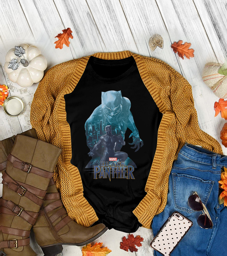 Marvel Black Panther Wakanda City Heroic Iconic T-Shirt