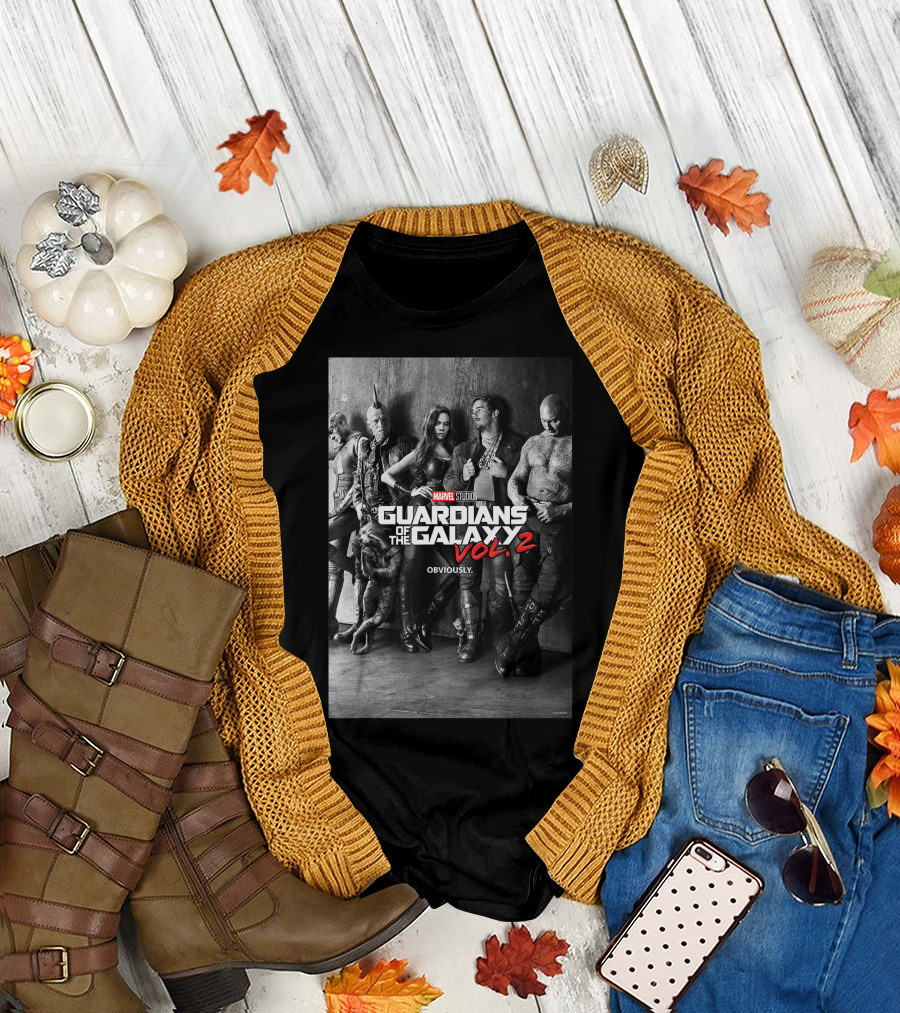 Marvel Studios Guardians Of The Galaxy Vol 2 Group Shot Obviously T-Shirt