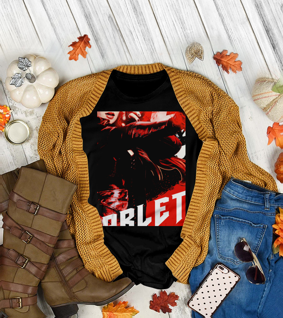 Marvel Infinity War Scarlet Witch Red Splat Aesthetic T-Shirt