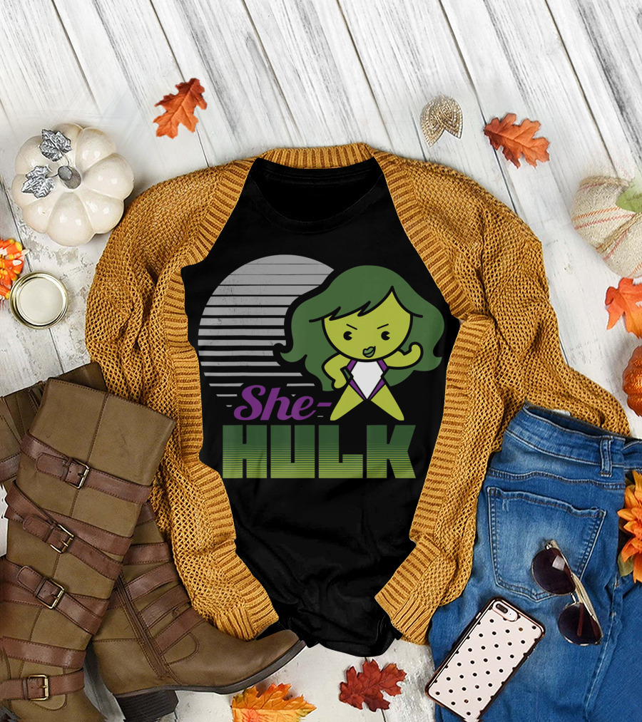 Marvel She-Hulk Strong Cute Kawaii T-Shirt