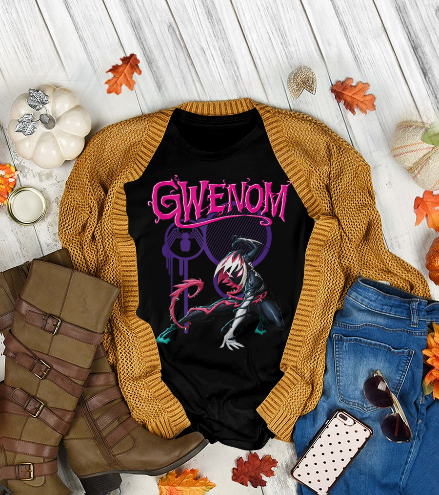 Gwenom Marvel Spider Man Maximum Venom Character Dynamic Pose T-Shirt