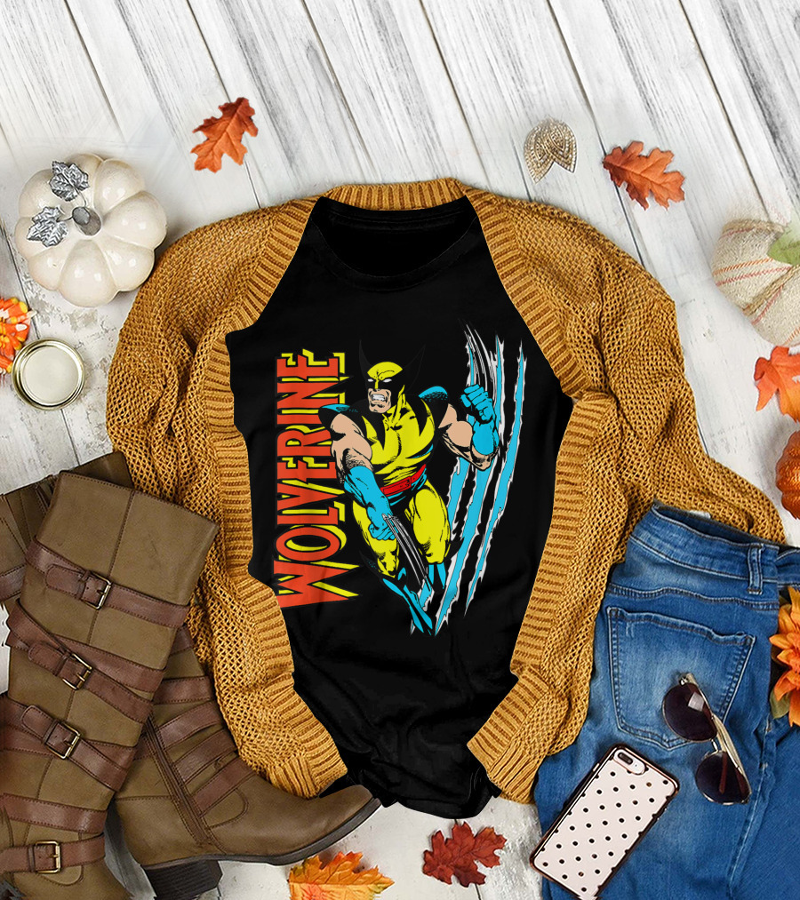 Wolverine Classic Marvel Claw Slash T-Shirt