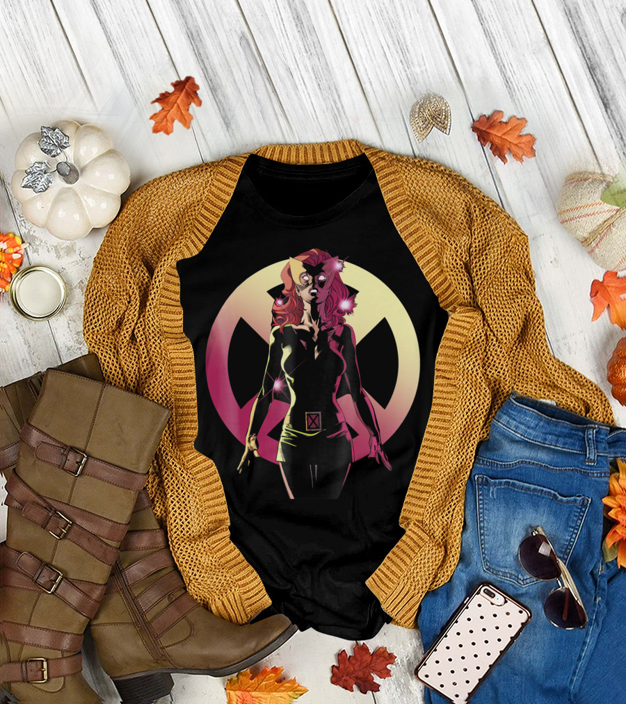 Marvel X Men Jean Grey Phoenix Transformation Iconic Emblem T-Shirt