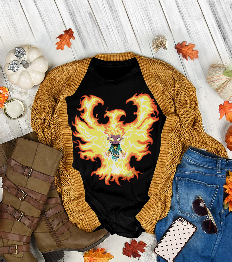 Marvel X Men Phoenix Firebird Flame Character T-Shirt