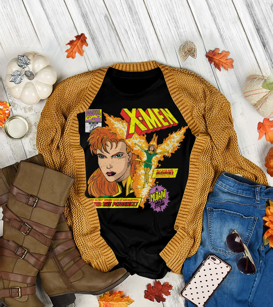 Marvel X-Men Enter the Phoenix Mutant Milestone Jean Grey Comic T-Shirt