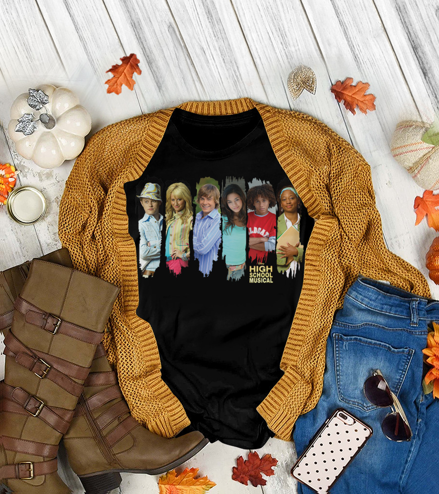 Disney Channel High School Musical Main Cast Characters T-Shirt