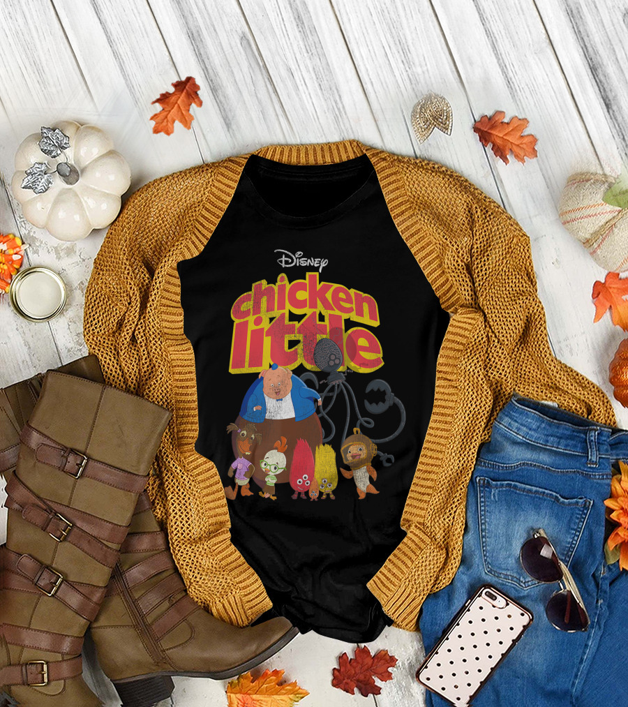 Disney Chicken Little Animated Character Group T-Shirt