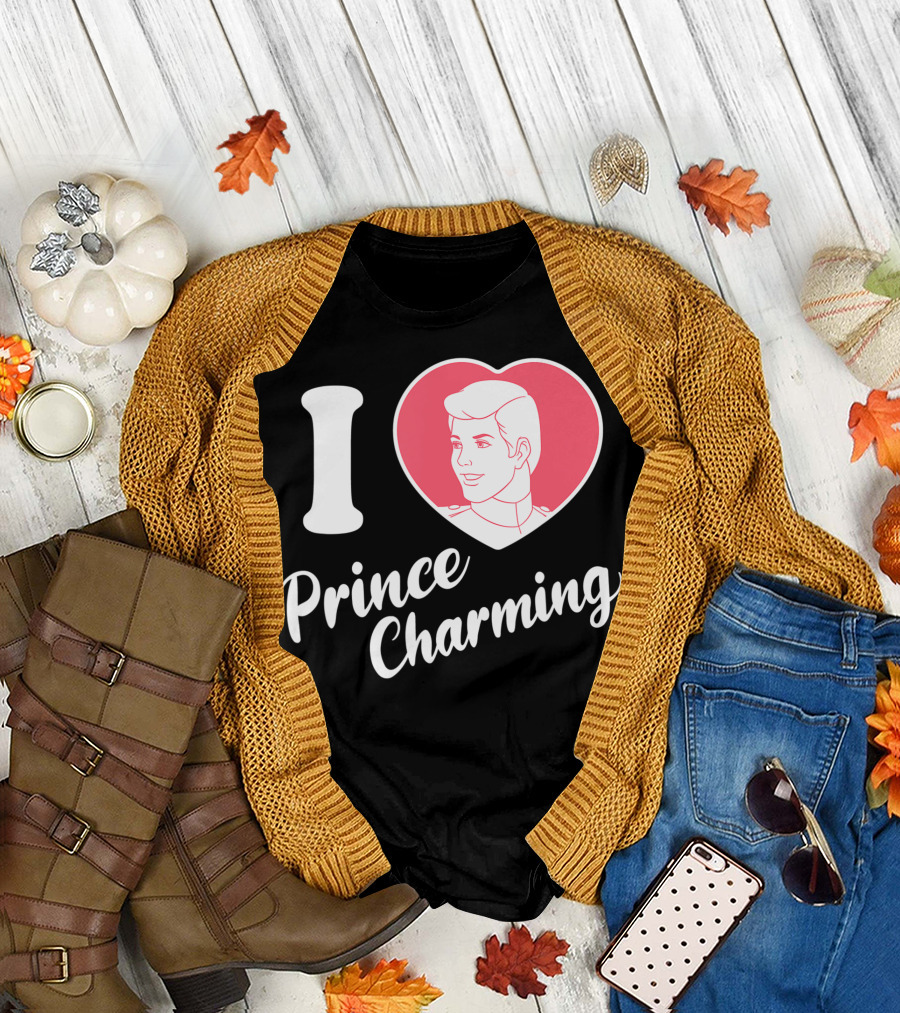 Disney Cinderella I Love Prince Charming Heart T-Shirt