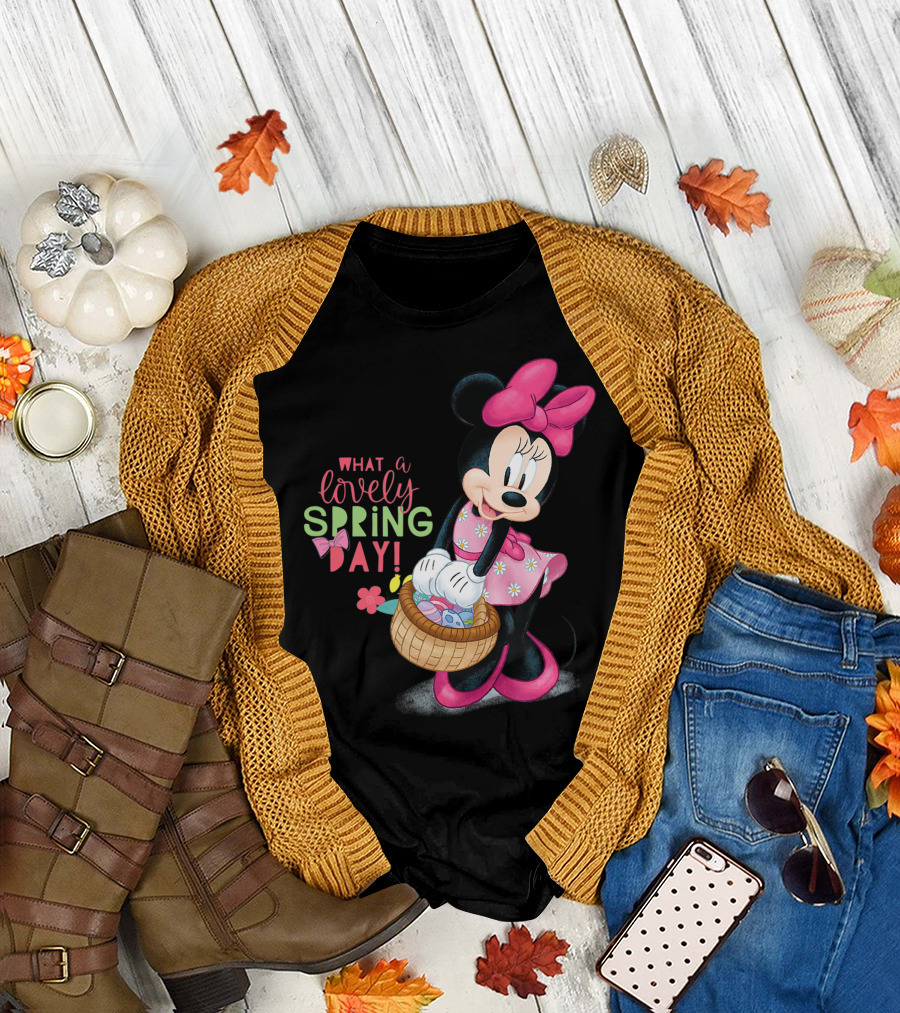 Minnie Mouse Disney Easter What a Lovely Spring Day T-Shirt