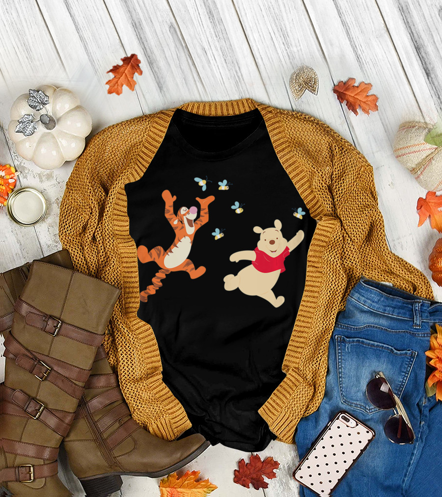 Disney Easter Tigger And Pooh Bees T-Shirt