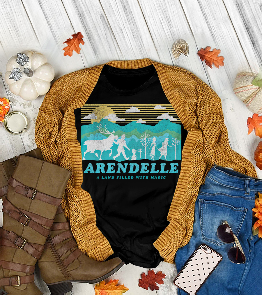 Arendelle A Land Filled with Magic Disney Frozen 2 Group Scene T-Shirt