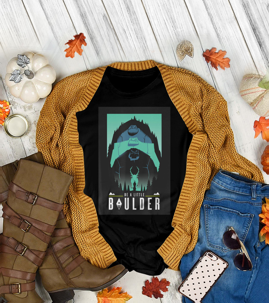 Frozen 2 Earth Giant Be A Little Boulder Mountain Forest Scene T-Shirt