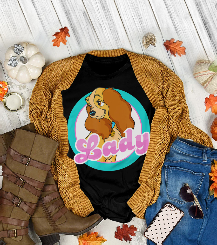 Lady Face Disney Lady and the Tramp T-Shirt